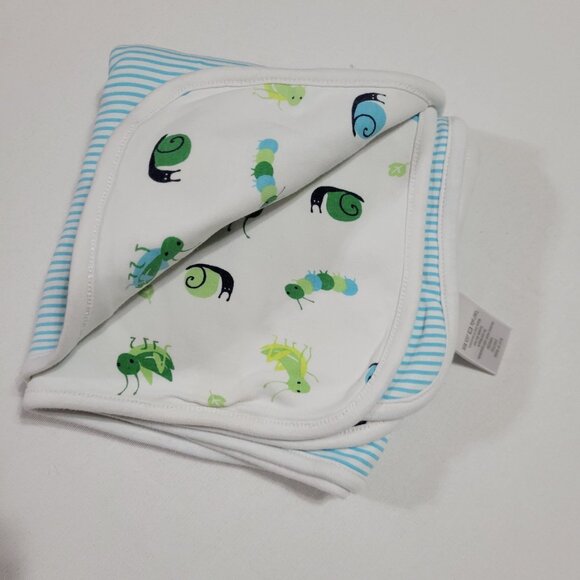 Gymboree Newborn Essentials Caterpillar blanket 0-3 month set Bib. Mixed Z27 - Picture 4 of 4